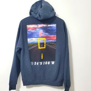 National Geographic North America Graphic Hoodie Gray Men's Medium